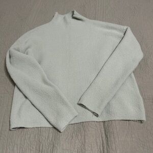 Express Women's Soft Cowl Neck Sweater in Light Gray